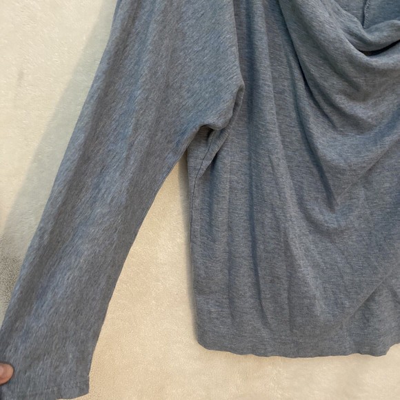 St. Tropez West Womans Shirt Top Size Medium Soft Blue Long Sleeve Modal Cotton - Picture 3 of 7